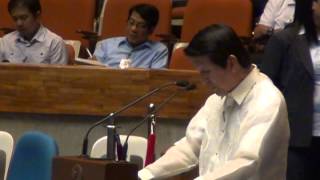 Roilo Golez privilege speech supporting West Philippine Sea claim vs China 23 Jan 2013 [upl. by Esilanna]