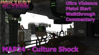 Doom II Ancient Aliens Ultra Violence 100 Walkthrough MAP24 Culture Shock [upl. by Currey873]