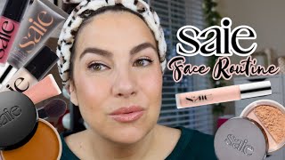 WORTH THE HYPE Saie Beauty I Bought the Whole Face Routine [upl. by Ruby]