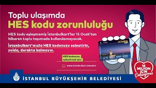 İstanbulKart’lar HES kodu ile eşleştiriliyor [upl. by Roswell]