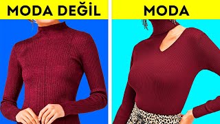 MÜTHİŞ GİYSİ DÖNÜŞÜMLERİ  KIZLAR İÇİN MODA TÜYOLARI [upl. by Alidia]