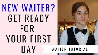 New waitresswaiter training FampB Service for beginners First day as a waitress Food and Beverage [upl. by Colvin]