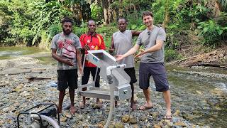 PNG Gold Mining Trip We Put 1500 Shovels Through The Highbanker [upl. by Anelhtak]