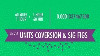 Unit Conversion amp Significant Figures Crash Course Chemistry 2 [upl. by Ennairek]