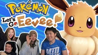 ITS SHINY  Pokémon LETS GO EEVEE ft Pokimane Greekgodx amp xChocoBars  Switch Stream Highlight [upl. by Hallee]