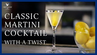 Classic Martini Cocktail With a Twist  Grey Goose Vodka [upl. by Smitty]