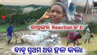 ବାବୁ ପ୍ରଥମ ଥର ହଳ କଲା  ସମସ୍ତଙ୍କର Reaction କଣ  tribevloggerrani9457 [upl. by Ehcnalb]