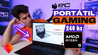 ¿Merece la pena PRUEBO un PORTÁTIL GAMING TOP  HP Omen 17 Review en Español [upl. by Marabelle]