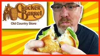 Cracker Barrel Fried Chicken Tenderloin on Sourdough Bread Review [upl. by Nodrog]