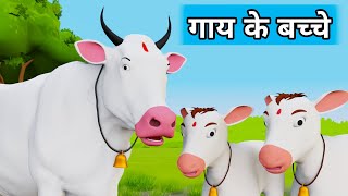 Gaay ke Bacche  Cow Cartoon  Cow Videos  Cow  Cow Dance  Cow Video  Gaiya  Cow Song  Cows [upl. by Asirralc]