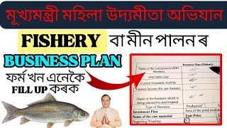 fishery farming business plan  mmua form fill up  মাছ পালন ব্যৱসায় পৰিকল্পনা  কেনেকৈ কৰিব [upl. by Ogu417]