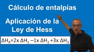 Cálculo entalpías aplicación de la ley de Hess [upl. by Anaeerb]