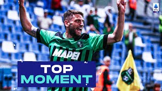 Berardi strikes a stunner with his weaker foot  Top Moment  SassuoloBologna  Serie A 202223 [upl. by Esmond]