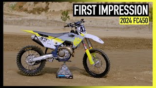 First Ride on the 2024 Husqvarna FC450 [upl. by Durkin]