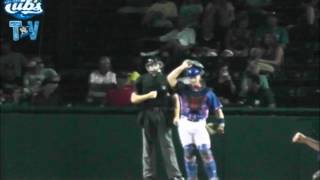 Umpire Ejects Daytona Cubs Music Man Derek Dye [upl. by Drageruaeb]