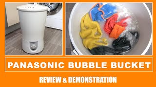 Panasonic Bubble Bucket Mini Washing Machine Review amp Demonstration [upl. by Nicolas533]