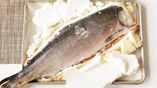 Rezept Lachs in Salzkruste selber machen [upl. by Refinne834]