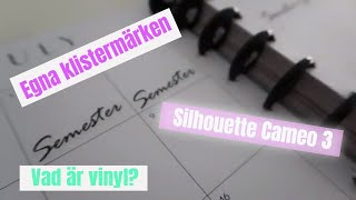 Klistermärken Semester  DIY  Silhouette Cameo 3 [upl. by Siuqramed]