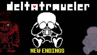 Underfell Sans Boss Fight NEW ENDINGS AND UPDATE  Deltatraveler  DELTARUNEUNDERTALE FAN GAME [upl. by Honebein579]