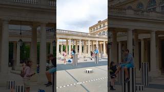 Palais Royal Colonnes de Buren Paris France 2024 [upl. by Laise117]