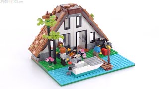 LEGO Creator 3in1 Cozy House 31139 alt build review quotA framequot on a budget [upl. by Eesdnyl]