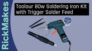 Toolour 80w Soldering Iron Kit with Trigger Solder Feed [upl. by Avrenim892]