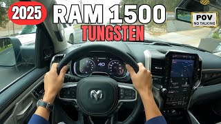 2025 Ram 1500 Tungsten POV First Drive Experience in the City [upl. by Noit6]