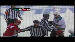 Joe Thornton Goes After Nicklas Lidstrom 050610 [upl. by Odnumyar]