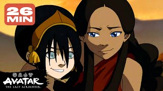 Toph amp Kataras Best Moments Ever ⛰🌊  Avatar The Last Airbender [upl. by Acinorav]