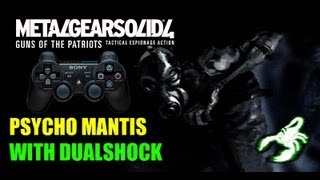 METAL GEAR SOLID 4  Psycho Mantis scene with DualShock [upl. by Rilda276]