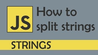 How to split strings in Javascript [upl. by Reibaj]