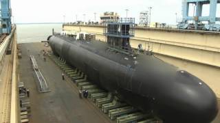 Indiana SSN 789 Rollout and Launch [upl. by Iams]