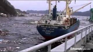 Unseen footage of Japan tsunami released [upl. by Anilesor]