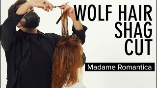 SUGAR Vibes Haarschnitt Technik Wolf Hair Shag Cut  Madame Romantica [upl. by Guadalupe]