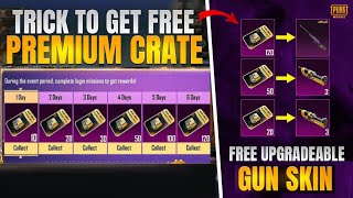 Get Free Premium Crates  Get Field Commander Awm  Free 50 Premium Crates  New Trick  PUBG MOBILE [upl. by Eijneb]