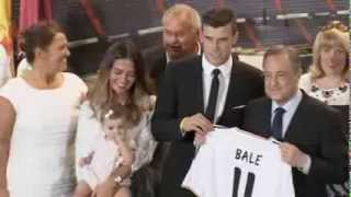 Gareth Bale Presented To Real Madrid Fans [upl. by Halik]