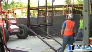 Denver Museum BiFold Door Frame Installation [upl. by Llehsad753]