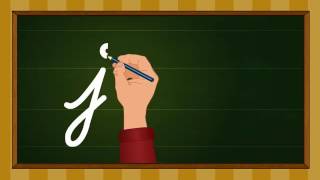 Cursive writing a to z  Kindergarten learning videos [upl. by Ramoh560]