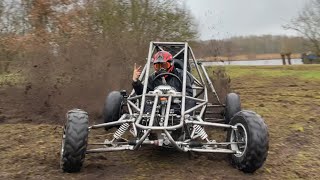 Homemade CBR1000 CrosskartBuggy first test drive [upl. by Tnahsarp]