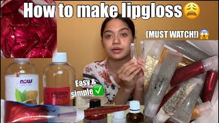 How to make lip gloss  STEP BY STEP✅ [upl. by Terrence990]