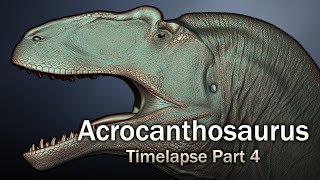 Acrocanthosaurus Part 4  Face and Neck Scales [upl. by Greenwell]