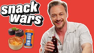 James McAvoy Rates English And Scottish Food  Snack Wars [upl. by Yecal]