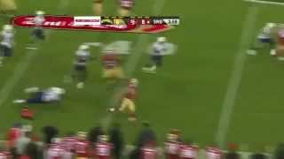 HaynePlane Jarryd Hayne Shoulder Charge Vs San Diego Chargers [upl. by Einaffit]