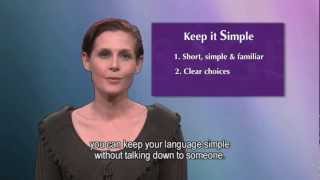 MESSAGE Communication in Dementia Strategies for Care Staff  With Subtitles [upl. by Greeson]