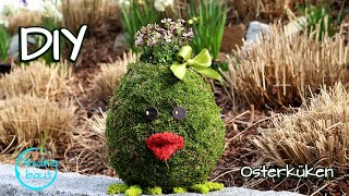 Osterdeko selber machen  Osterküken basteln  Osterdeko aus Naturmaterialien  Ostern basteln  DIY [upl. by Yunfei673]