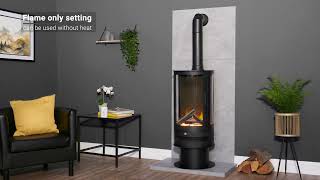 Acantha Orbit Cylinder Electric Stove in Charcoal Grey [upl. by Okubo434]