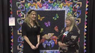 Angelia Guest Displays Quilt at AQS QuiltWeek  Branson 2023 [upl. by Navnod]