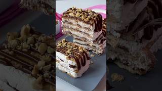 Mattonella di biscotti ricette foodblogger ricetta perte dolci biscotti nutella torta panna [upl. by Flyn425]