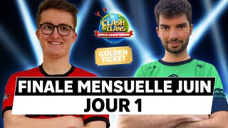 MILLESIME CLAN FR EN FINALE MENSUELLE JUIN CHAMPIONNAT DU MONDE  JOUR 1  Clash of clans [upl. by Buonomo]