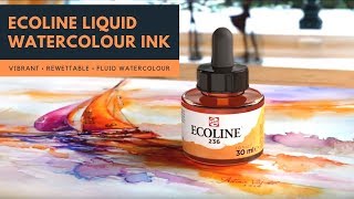 Using Ecoline Liquid Watercolour Inks [upl. by Anirak]